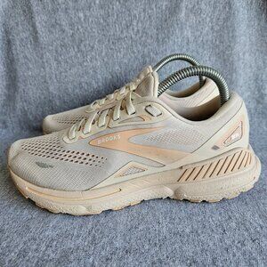 Brooks Adrenaline GTS 23 Sneakers Crystal Grey Villa Womans Size 8B Running Shoe